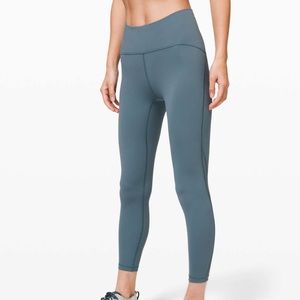 Lululemon Train Times High Rise Pant 25” in Blue Charcoal size 4